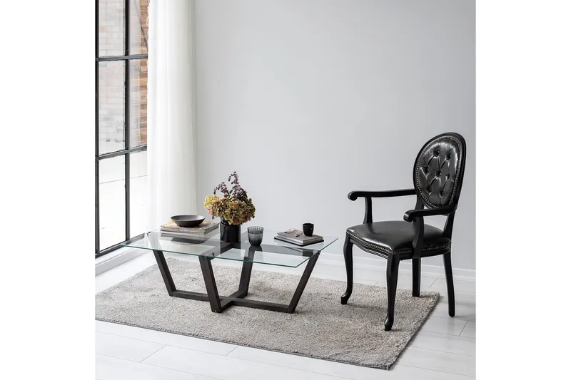 Liepene Sofabord 105x65 cm Sort - Hanah Home - Møbler - Borde - Sofabord