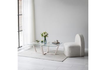Liepene Sofabord 105x65 cm Hvid - Hanah Home - Møbler - Borde - Sofabord