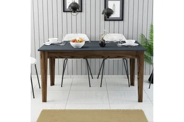 Lissione Spisebord 145x88 cm Brun/Sort - Hanah Home - Møbler - Borde - Spisebord og køkkenbord