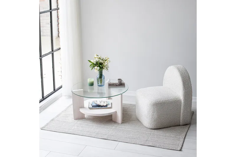 Mumondo Sofabord 75 cm Hvid - Hanah Home - Møbler - Borde - Sofabord