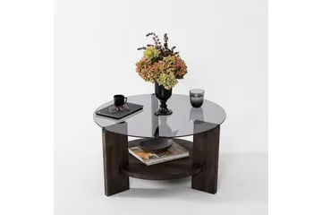 Mumondo Sofabord 75 cm Sort/Mørk Brun - Hanah Home - Møbler - Borde - Sofabord