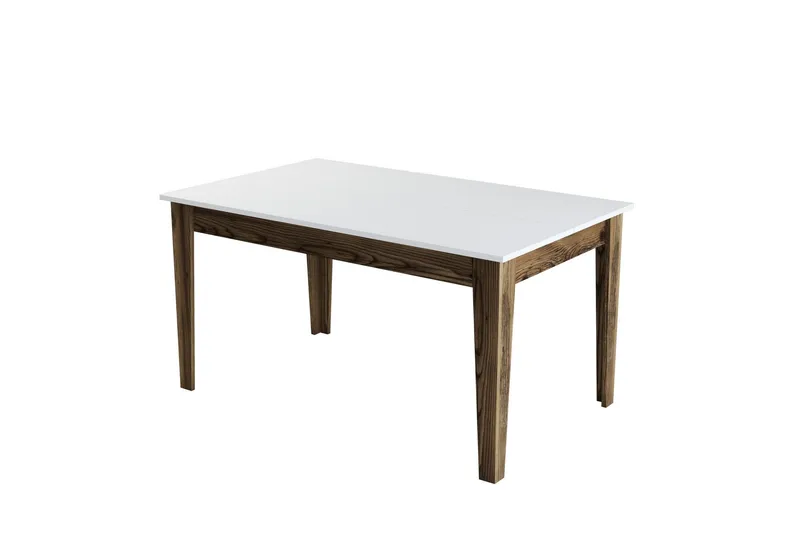 Lissione Spisebord 145x88 cm Brun/Hvid - Hanah Home - Møbler - Borde - Spisebord og køkkenbord