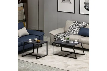Minimal Sofabord 75x50 cm Sort - Hanah Home - Møbler - Borde - Sofabord