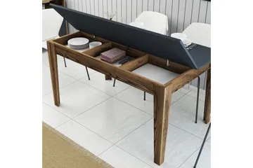 Lissione Spisebord 145x88 cm Brun/Sort - Hanah Home - Møbler - Borde - Spisebord og køkkenbord
