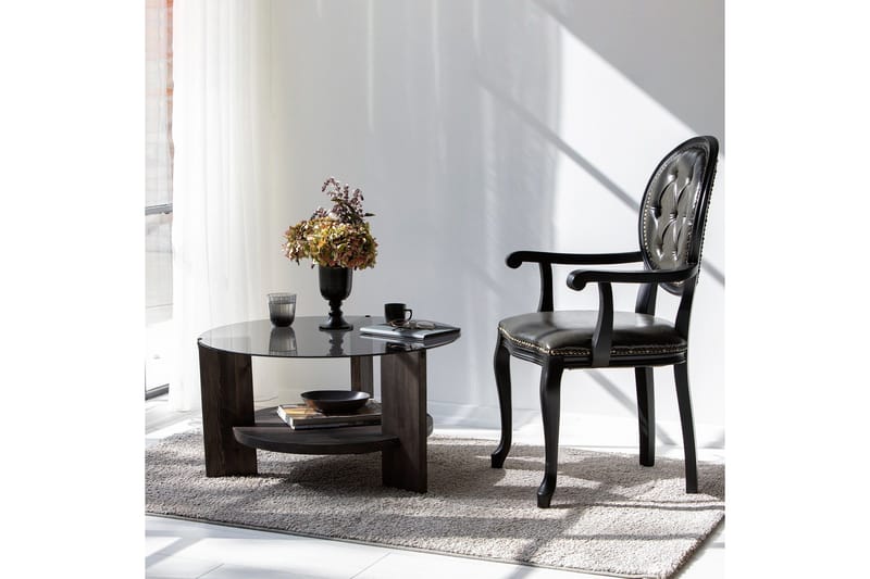 Mumondo Sofabord 75 cm Sort/Mørk Brun - Hanah Home - Møbler - Borde - Sofabord