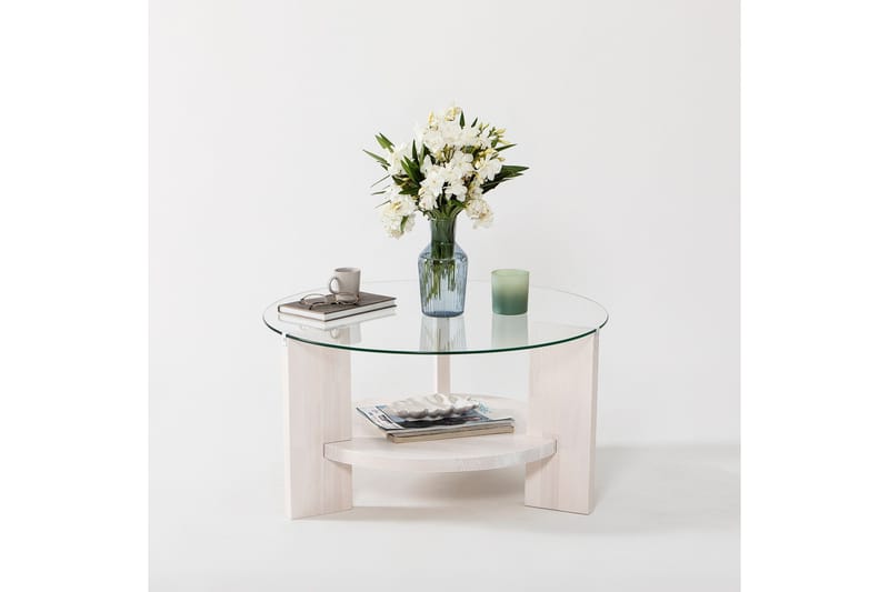 Mumondo Sofabord 75 cm Hvid - Hanah Home - Møbler - Borde - Sofabord