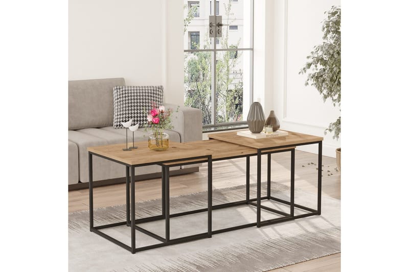 Kenkichi Sofabord 50x50 cm Mørk Blå - Hanah Home - Møbler - Borde - Sofabord