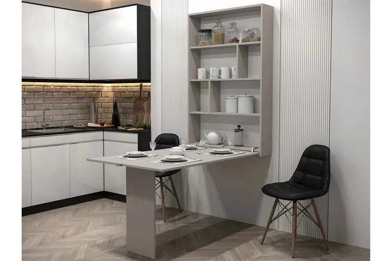 Abi Matbord Vägghängt 130 cm Rektangulær - Beige - Møbler - Borde - Spisebord og køkkenbord