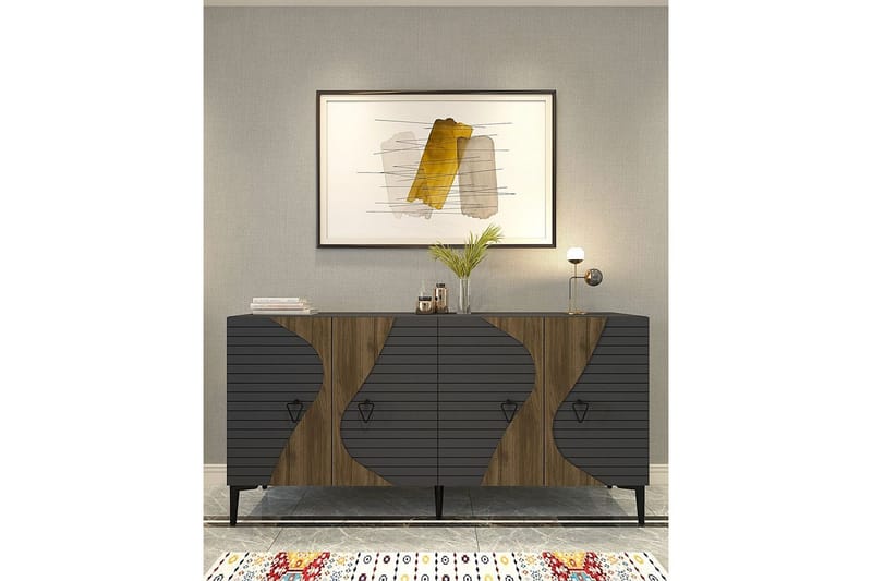 Ældste konsolbord 150 cm - Brun/Grafitgrå - Møbler - Borde - Aflastningsbord - Entrébord