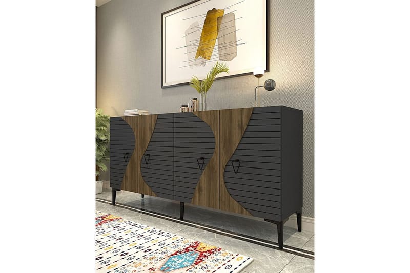 Ældste konsolbord 150 cm - Brun/Grafitgrå - Møbler - Borde - Aflastningsbord - Entrébord