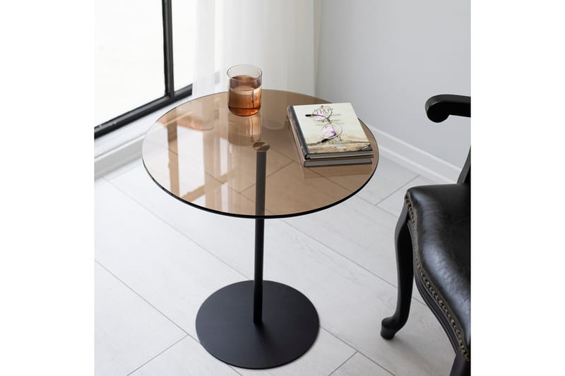 Chill-Out Sidebord 50x50 cm Sort/Bronze - Hanah Home - Møbler - Borde - Aflastningsbord - Lampebord
