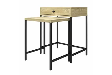 Tamlin Sidobord 56x40 cm Brun Dorel Home Brown - Møbler - Borde - Aflastningsbord - Bakkebord & små borde