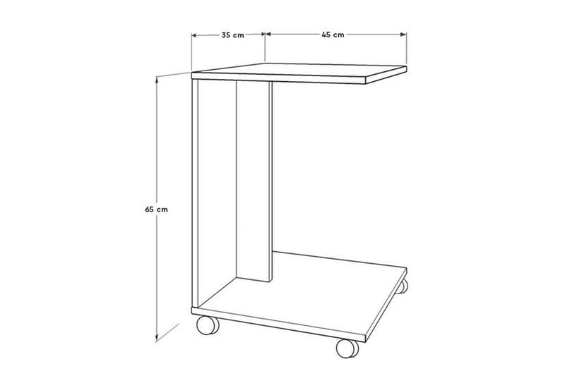 Ajit Sidebord 35x65 cm Brun - Hanah Home - Møbler - Borde - Aflastningsbord - Lampebord