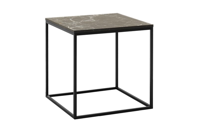 Ajmit Sidebord 50x52 cm Sort - Hanah Home - Møbler - Borde - Aflastningsbord - Lampebord