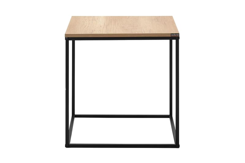 Ajmit Sidebord 50x52 cm Brun/Sort - Hanah Home - Møbler - Borde - Aflastningsbord - Lampebord
