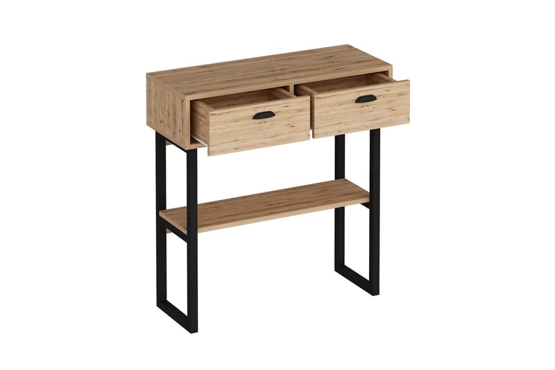 Valery Konsolbord 90x90 cm Lys Brun - Hanah Home - Møbler - Borde - Aflastningsbord - Konsolbord & sidebord