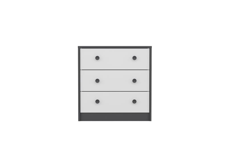 Berdez Konsollbord 72x74 cm Antrasitt/Hvit - Hanah Home - Møbler - Borde - Aflastningsbord - Entrébord