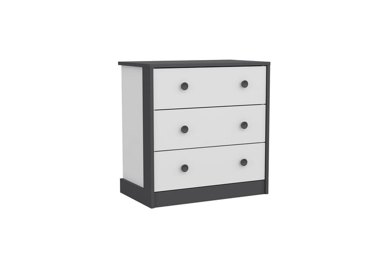 Berdez Konsollbord 72x74 cm Antrasitt/Hvit - Hanah Home - Møbler - Borde - Aflastningsbord - Entrébord
