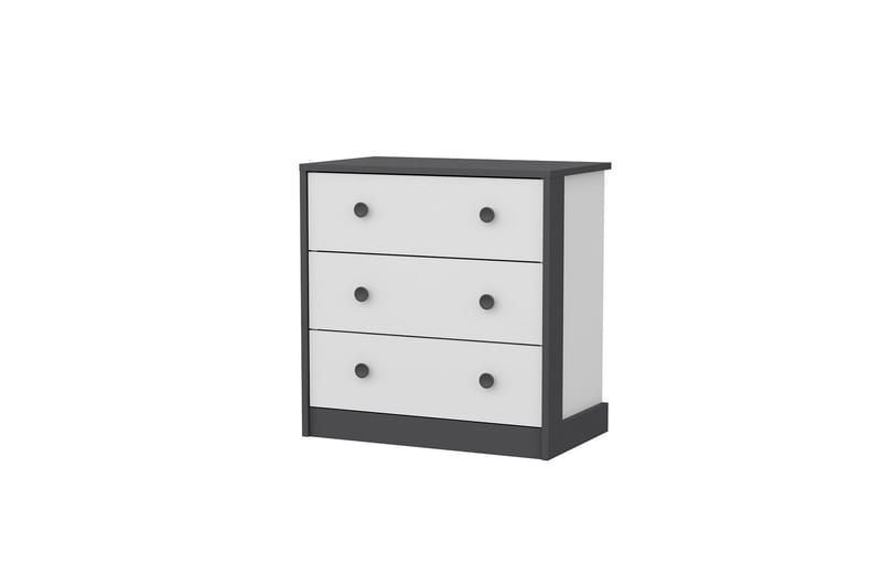 Berdez Konsollbord 72x74 cm Antrasitt/Hvit - Hanah Home - Møbler - Borde - Aflastningsbord - Entrébord