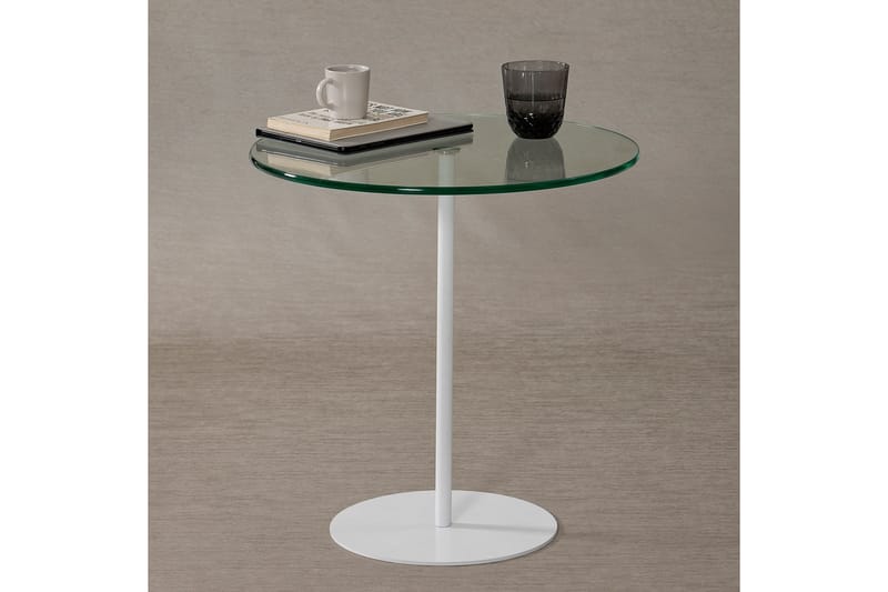 Chill-Out Sidebord 50x50 cm Hvid - Hanah Home - Møbler - Borde - Aflastningsbord - Lampebord