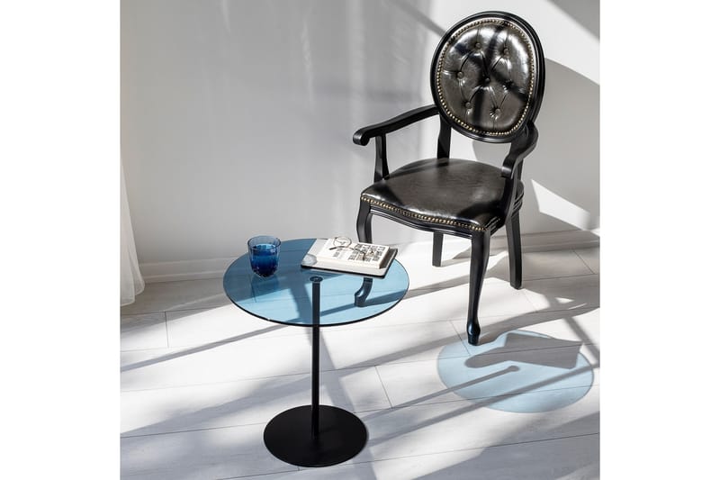 Chill-Out Sidebord 50x50 cm Sort/Blå - Hanah Home - Møbler - Borde - Aflastningsbord - Lampebord