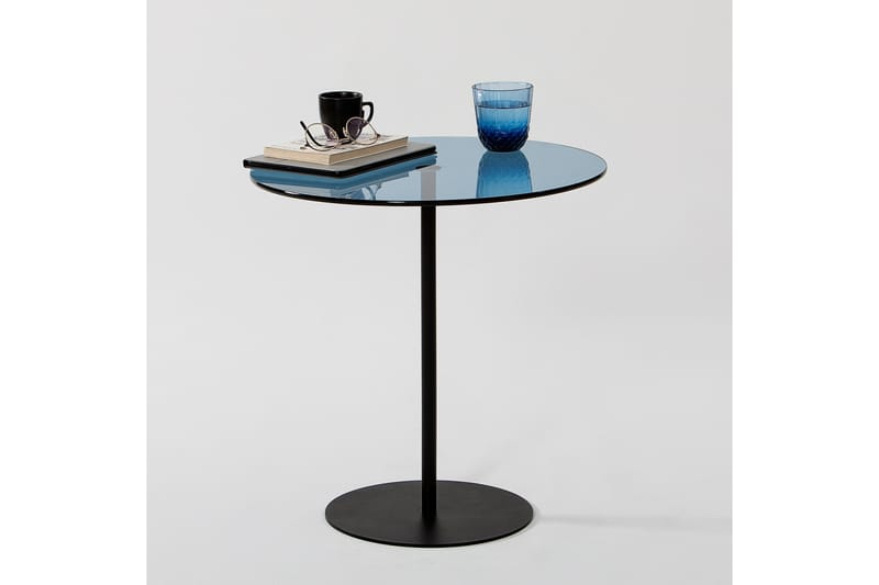 Chill-Out Sidebord 50x50 cm Sort/Blå - Hanah Home - Møbler - Borde - Aflastningsbord - Lampebord