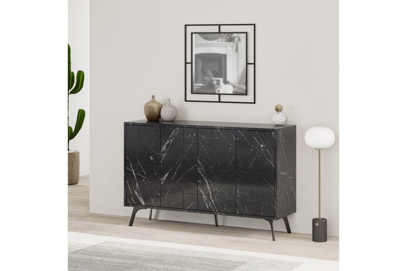Dune Konsolbord 123x77,4 cm Sort - Hanah Home - Møbler - Borde - Aflastningsbord - Entrébord