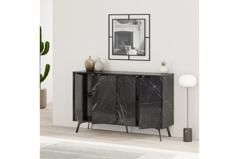 Dune Konsolbord 123x77,4 cm Sort - Hanah Home - Møbler - Borde - Aflastningsbord - Entrébord