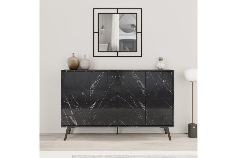 Dune Konsolbord 123x77,4 cm Sort - Hanah Home - Møbler - Borde - Aflastningsbord - Entrébord