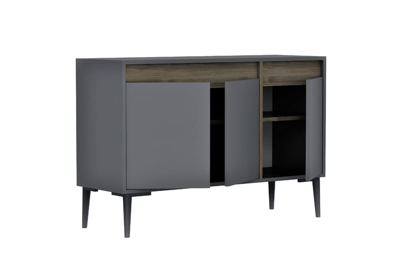 Emlak Konsolbord 120x75 cm Antracit/Brun - Hanah Home - Møbler - Borde - Aflastningsbord - Konsolbord & sidebord