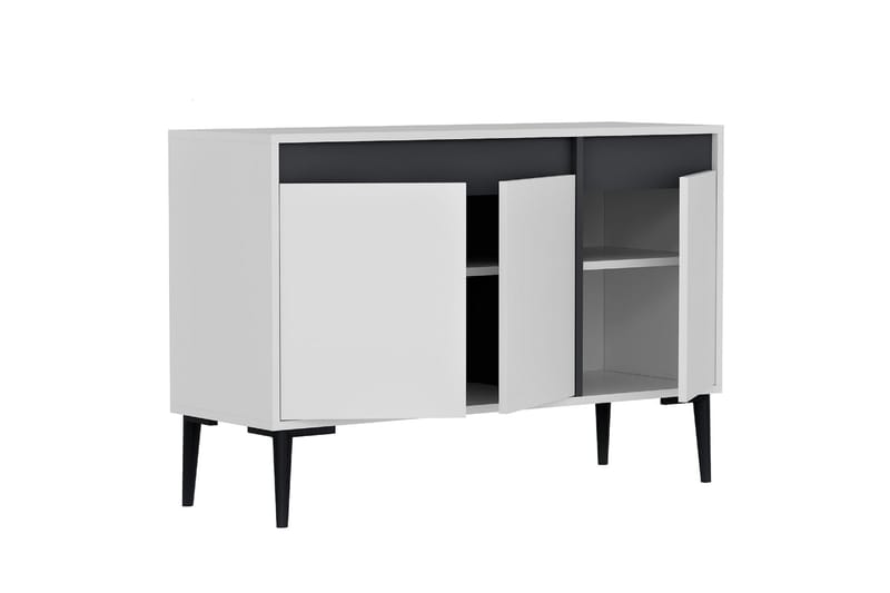 Emlak Konsolbord 120x75 cm Hvid/Antracit - Hanah Home - Møbler - Borde - Aflastningsbord - Entrébord