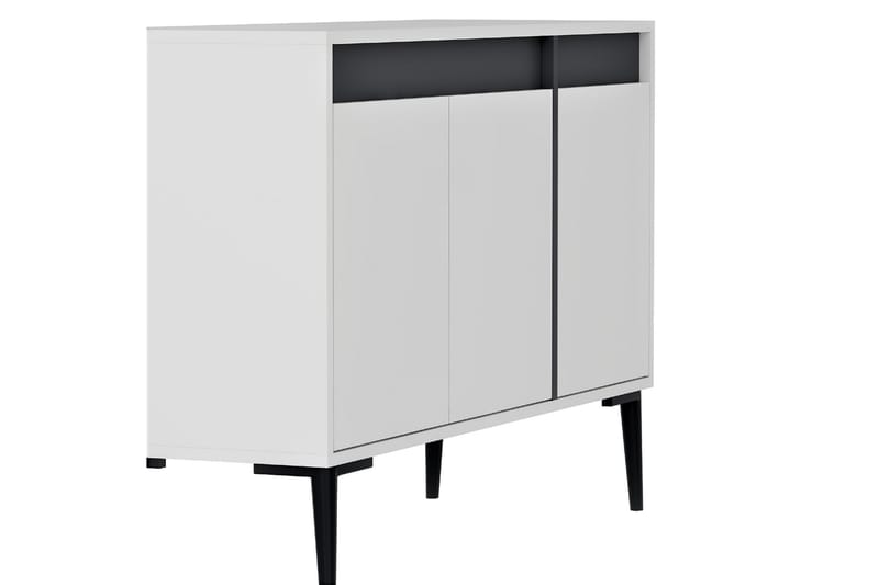Emlak Konsolbord 120x75 cm Hvid/Antracit - Hanah Home - Møbler - Borde - Aflastningsbord - Entrébord