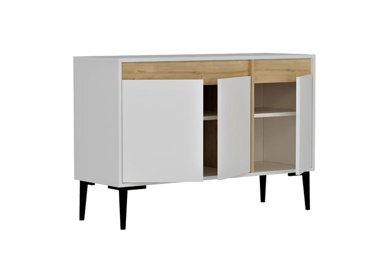 Emlak Konsolbord 120x75 cm Hvid/Brun - Hanah Home - Møbler - Borde - Aflastningsbord - Entrébord