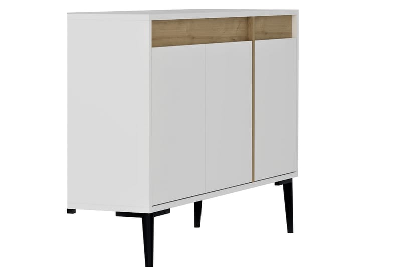 Emlak Konsolbord 120x75 cm Hvid/Brun - Hanah Home - Møbler - Borde - Aflastningsbord - Entrébord