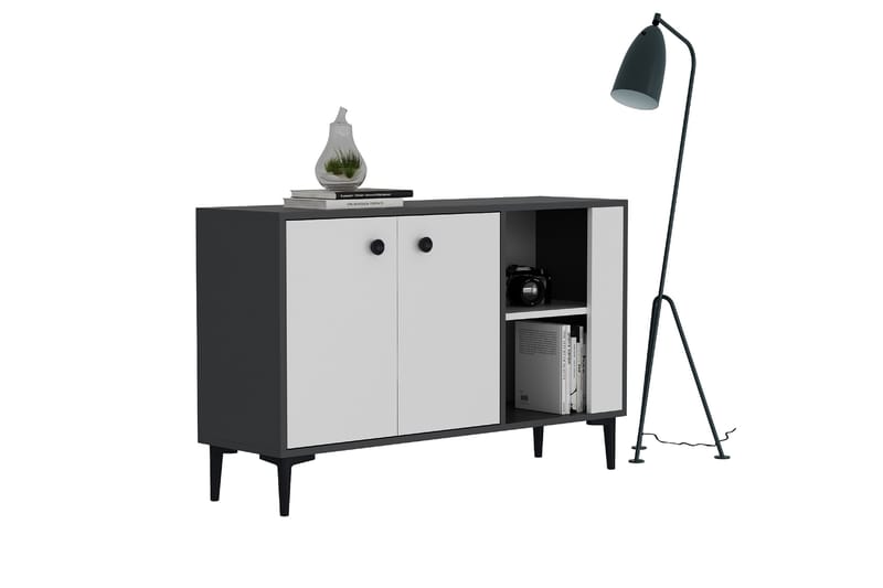 Sahra Konsolbord 120x75 cm Antracit/Hvid - Hanah Home - Møbler - Borde - Aflastningsbord - Entrébord