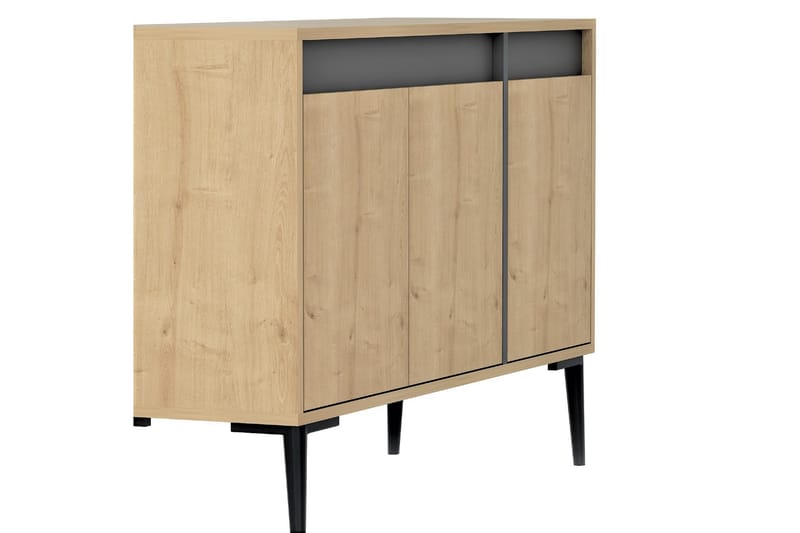 Emlak Konsolbord 120x75 cm Sort/Brun - Hanah Home - Møbler - Borde - Aflastningsbord - Entrébord