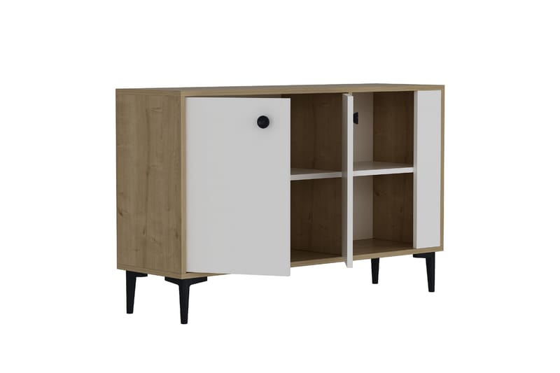 Sahra Konsolbord 120x75 cm Brun/Hvid - Hanah Home - Møbler - Borde - Aflastningsbord - Entrébord