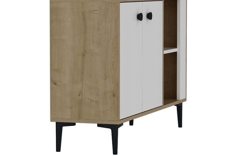 Sahra Konsolbord 120x75 cm Brun/Hvid - Hanah Home - Møbler - Borde - Aflastningsbord - Entrébord
