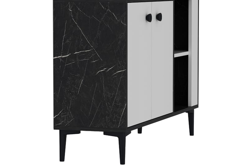 Sahra Konsolbord 120x75 cm Sort/Hvid - Hanah Home - Møbler - Borde - Aflastningsbord - Entrébord