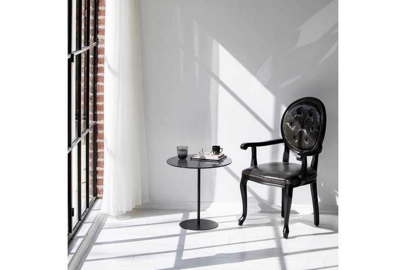 Chill-Out Sidebord 50x50 cm Sort/Mørkegrå - Hanah Home - Møbler - Borde - Aflastningsbord - Lampebord