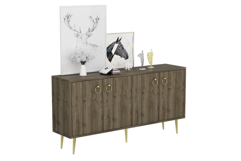 Drop Konsolbord 140x75 cm Brun - Hanah Home - Møbler - Borde - Aflastningsbord - Konsolbord & sidebord