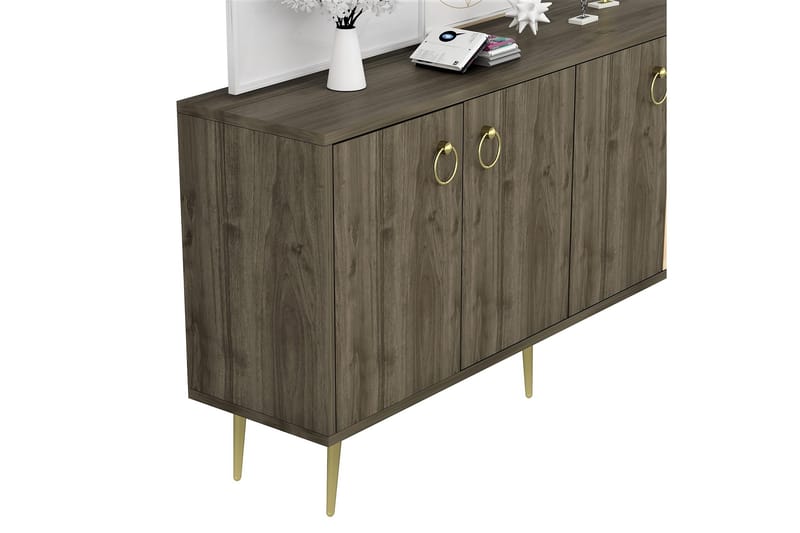 Drop Konsolbord 140x75 cm Brun - Hanah Home - Møbler - Borde - Aflastningsbord - Konsolbord & sidebord