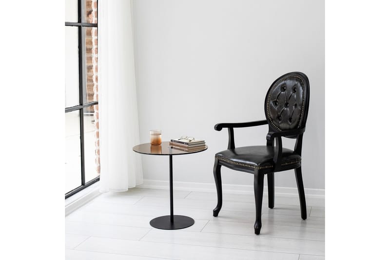 Chill-Out Sidebord 50x50 cm Sort/Bronze - Hanah Home - Møbler - Borde - Aflastningsbord - Lampebord