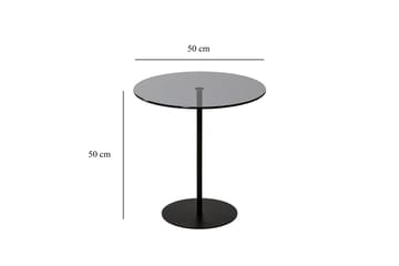 Chill-Out Sidebord 50x50 cm Sort/Mørkegrå - Hanah Home - Møbler - Borde - Aflastningsbord - Lampebord