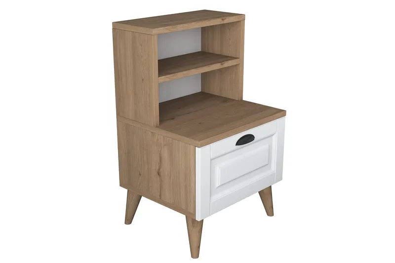 Akashya Natbord 45x40 cm Brun/Hvid, Hanah Home