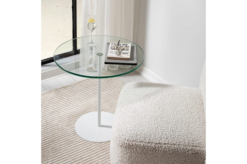 Chill-Out Sidebord 50x50 cm Hvid - Hanah Home - Møbler - Borde - Aflastningsbord - Lampebord