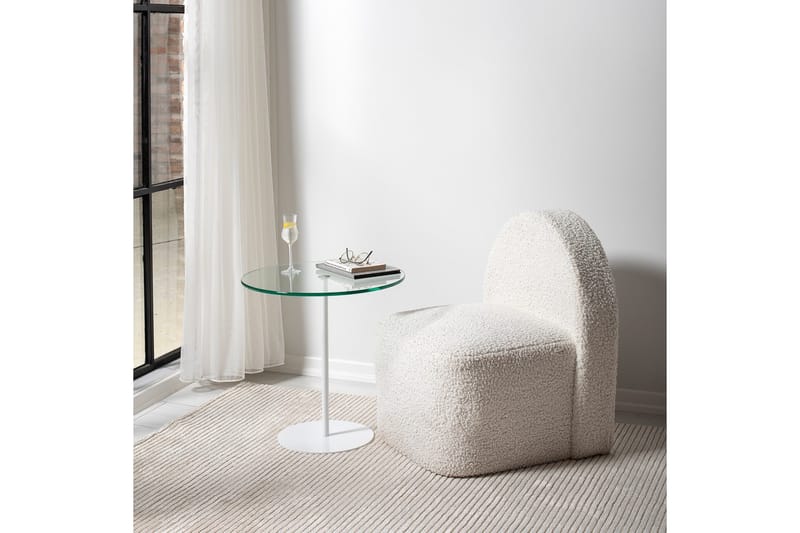 Chill-Out Sidebord 50x50 cm Hvid - Hanah Home - Møbler - Borde - Aflastningsbord - Lampebord