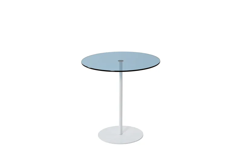 Chill-Out Sidebord 50x50 cm Hvid/Blå, Hanah Home