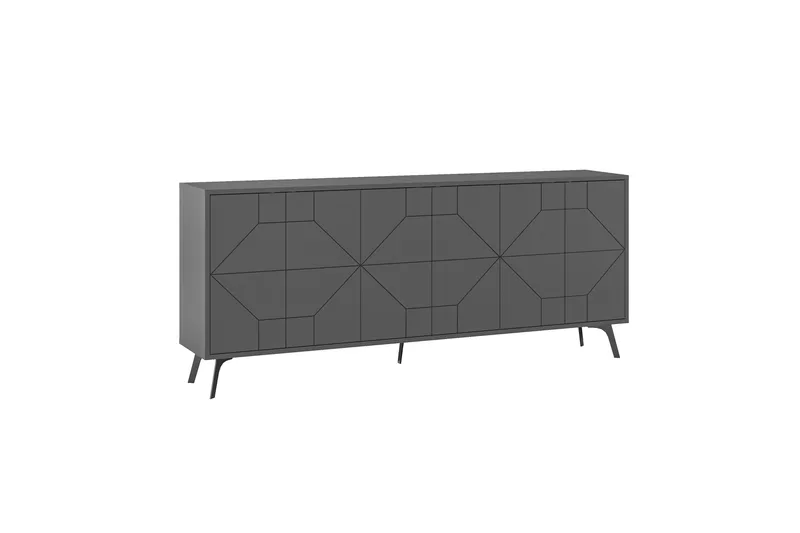 Dune Konsolbord 183,8x77,4 cm Antracit - Hanah Home - Møbler - Borde - Aflastningsbord - Konsolbord & sidebord