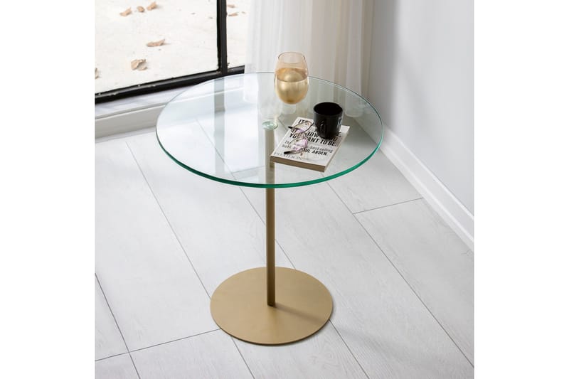 Chill-Out Sidebord 50x50 cm Guld - Hanah Home - Møbler - Borde - Aflastningsbord - Lampebord